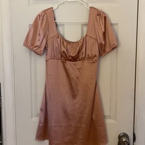 Womens medium, pink, silk, dress